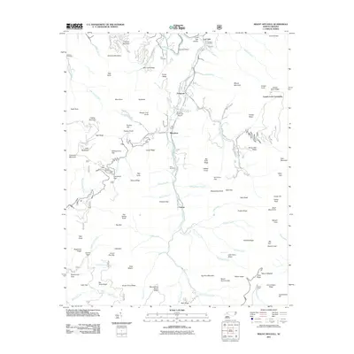 2011 Map of Mount Mitchell, 2011 Print