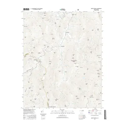 2016 Map of Mount Mitchell, 2016 Print