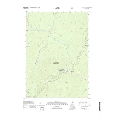 2018 Map of Mount Moosilauke, 2018 Print