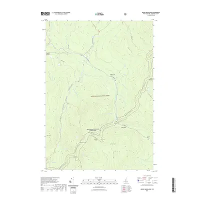 2021 Map of Mount Moosilauke, 2021 Print