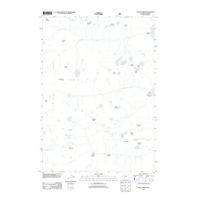2012 Map of Mount Moran, 2012 Print