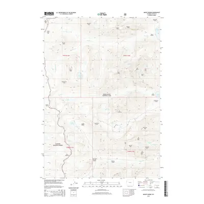 2015 Map of Mount Moran, 2015 Print
