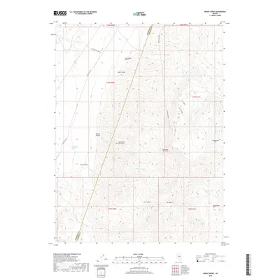 2018 Map of Mount Moses, 2018 Print