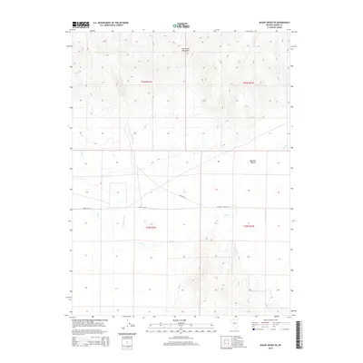 2014 Map of Mount Moses SE, 2014 Print