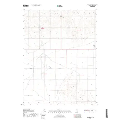 2018 Map of Mount Moses SE, 2018 Print
