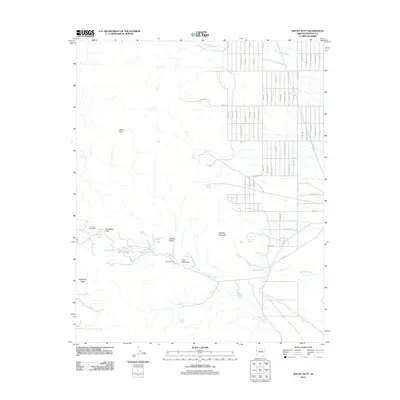 2011 Map of Mount Nutt, 2011 Print