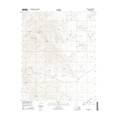 2014 Map of Mount Nutt, 2014 Print