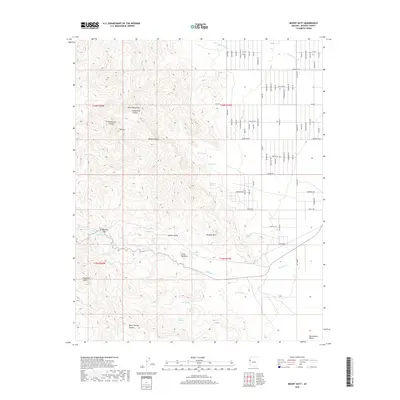 2018 Map of Mount Nutt, 2018 Print