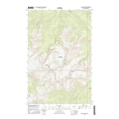 2017 Map of Mount Olympus, 2017 Print
