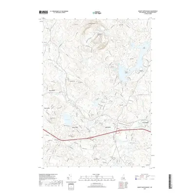 2018 Map of Mount Pawtuckaway, 2018 Print