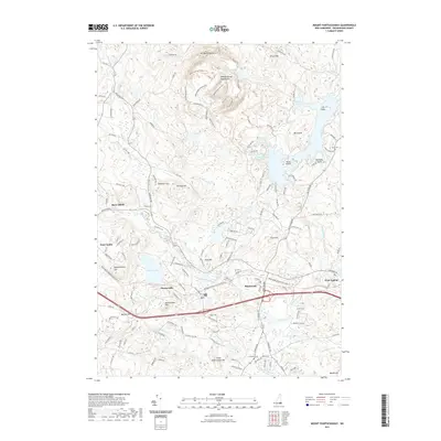 2021 Map of Mount Pawtuckaway, 2021 Print