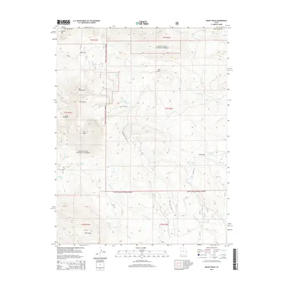 2014 Map of Mount Peale, 2014 Print