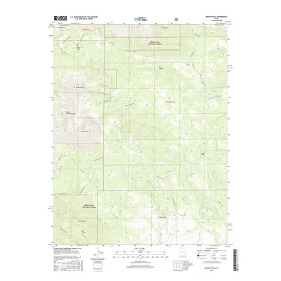 2017 Map of Mount Peale, 2017 Print