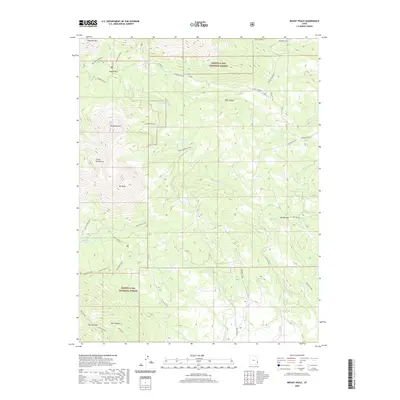 2020 Map of Mount Peale, 2020 Print