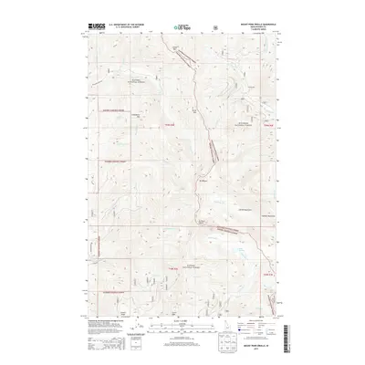 2013 Map of Mount Pend Oreille, 2013 Print