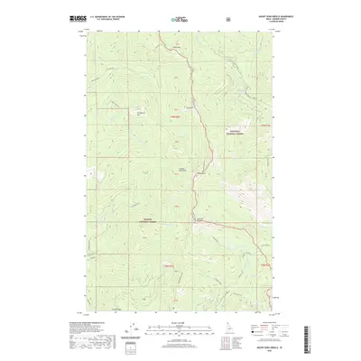 2020 Map of Mount Pend Oreille, 2020 Print