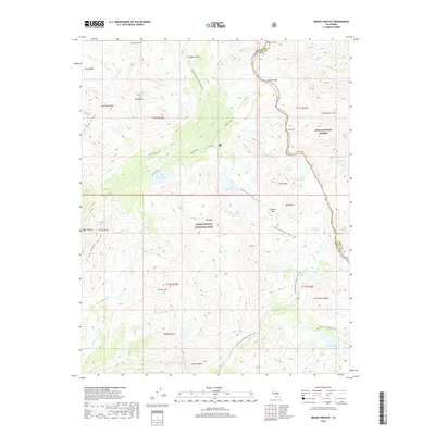 2018 Map of Mount Pinchot, 2018 Print