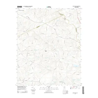 2014 Map of Mount Pisgah, 2014 Print
