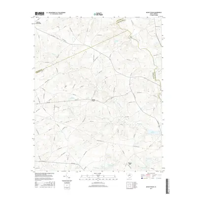 2017 Map of Mount Pisgah, 2017 Print