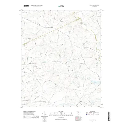 2020 Map of Mount Pisgah, 2020 Print