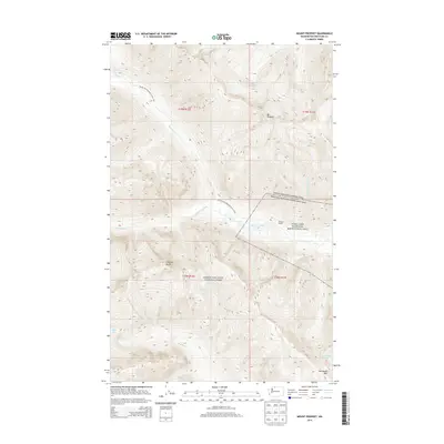 2014 Map of Mount Prophet, 2014 Print