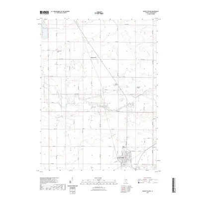 2021 Map of Mount Pulaski, 2021 Print