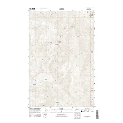 2014 Map of Mount Queets, 2014 Print