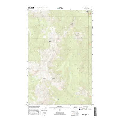 2017 Map of Mount Queets, 2017 Print