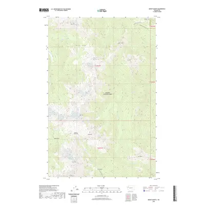 2020 Map of Mount Queets, 2020 Print