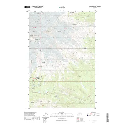 2020 Map of Mount Rainier East, 2020 Print