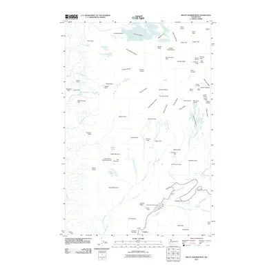 2011 Map of Mount Rainier West, 2011 Print