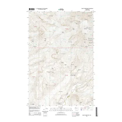 2014 Map of Mount Rainier West, 2014 Print