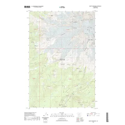 2020 Map of Mount Rainier West, 2020 Print