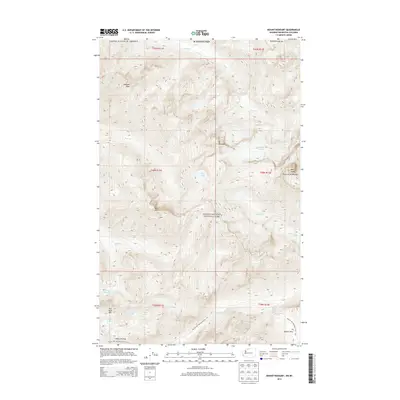 2014 Map of Mount Redoubt, 2014 Print