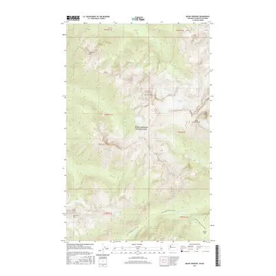 2017 Map of Mount Redoubt, 2017 Print