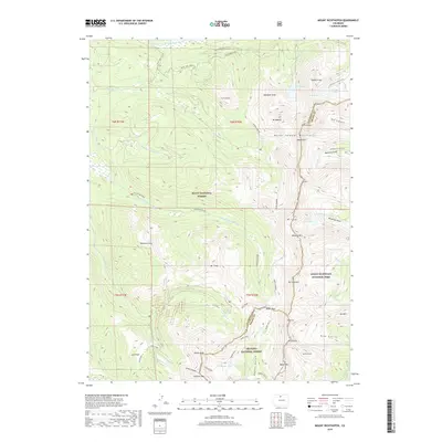 2019 Map of Mount Richthofen, 2019 Print