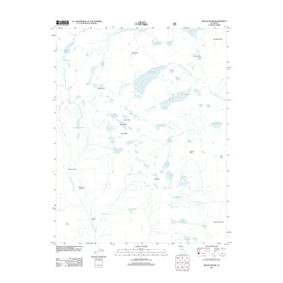 2012 Map of Mount Ritter, 2012 Print