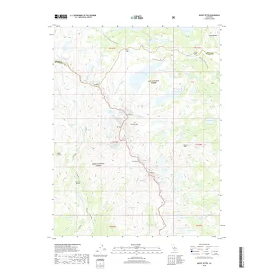 2018 Map of Mount Ritter, 2018 Print