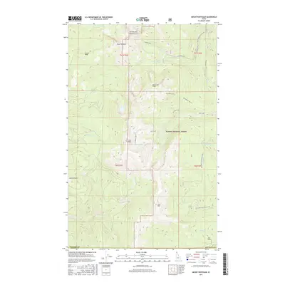 2017 Map of Mount Roothaan, 2017 Print