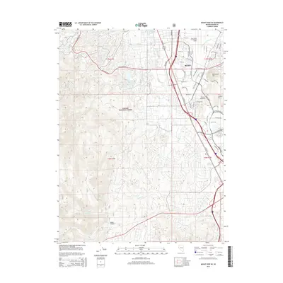 2014 Map of Mount Rose NE, 2014 Print