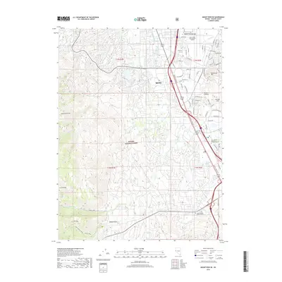 2018 Map of Mount Rose NE, 2018 Print