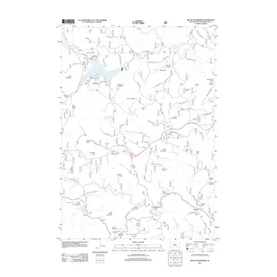 2012 Map of Mount Rushmore, 2012 Print