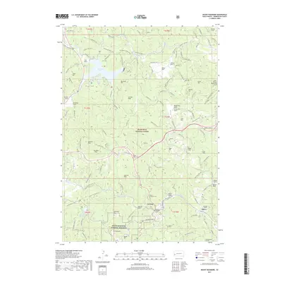 2017 Map of Mount Rushmore, 2017 Print