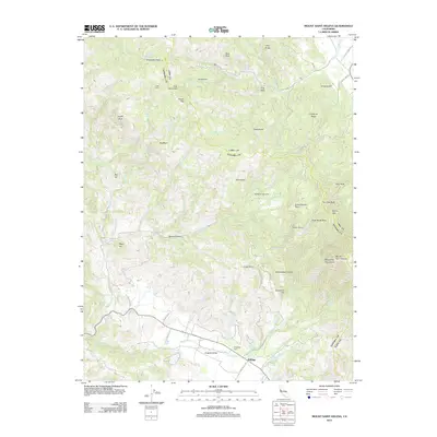 2012 Map of Mount Saint Helena, 2012 Print