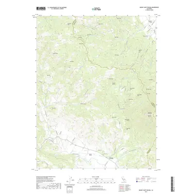2018 Map of Mount Saint Helena, 2018 Print