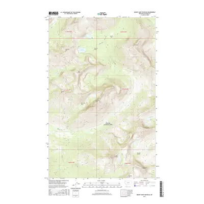 2017 Map of Mount Saint Nicholas, 2017 Print