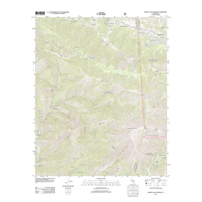 2012 Map of Mount San Antonio, 2012 Print