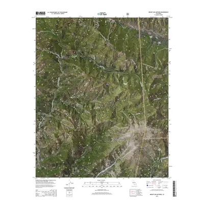 2015 Map of Mount San Antonio, 2015 Print