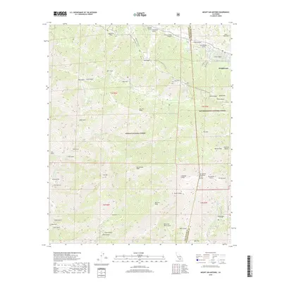 2018 Map of Mount San Antonio, 2018 Print