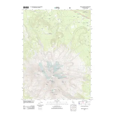 2012 Map of Mount Shasta, 2012 Print